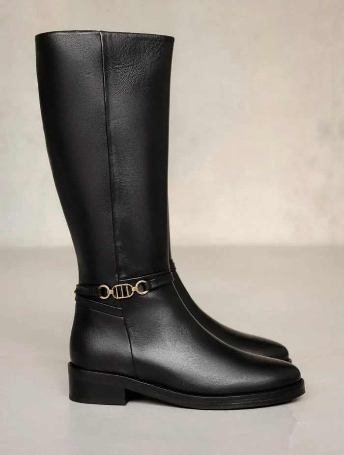 Women Knee High Boots Bobbies Bianca Passion Black Women Knee High Boots Bobbies Bianca Passion Black