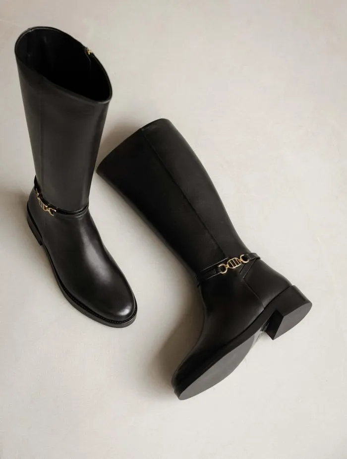 Women Knee High Boots Bobbies Bianca Passion Black Women Knee High Boots Bobbies Bianca Passion Black