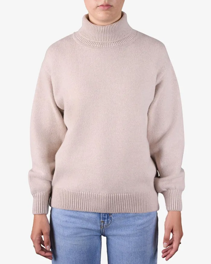Women Knit Sweaters Colorful Standard Merino Wool Turtleneck Deep Black