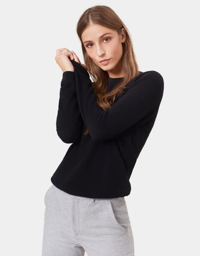 Women Knit Sweaters Colorful Standard Women Light Merino Wool Crew Burned Yellow