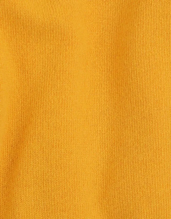 Women Knit Sweaters Colorful Standard Women Light Merino Wool Crew Burned Yellow