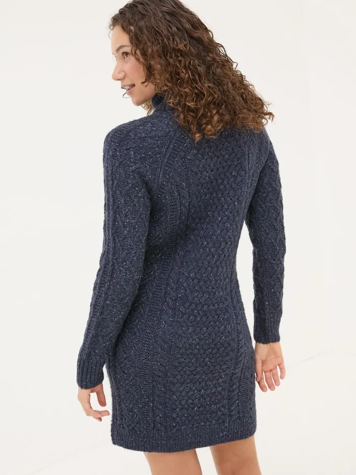 Women Knitwear Fat Face Navy Alicia Knit Dress Women Knitwear Fat Face Navy Alicia Knit Dress