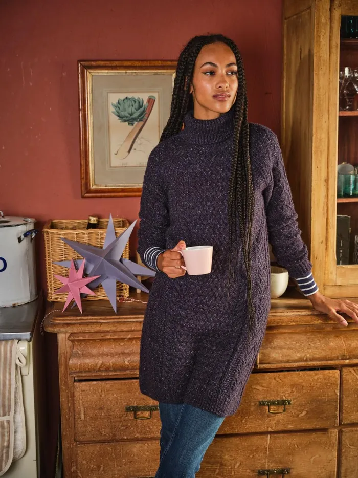 Women Knitwear Fat Face Navy Alicia Knit Dress Women Knitwear Fat Face Navy Alicia Knit Dress