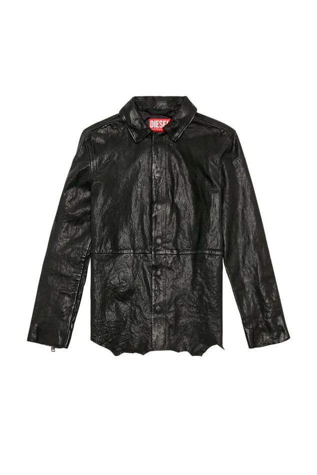 Women LMell Black Diesel Outerwear And Jackets Women LMell Black Diesel Outerwear And Jackets