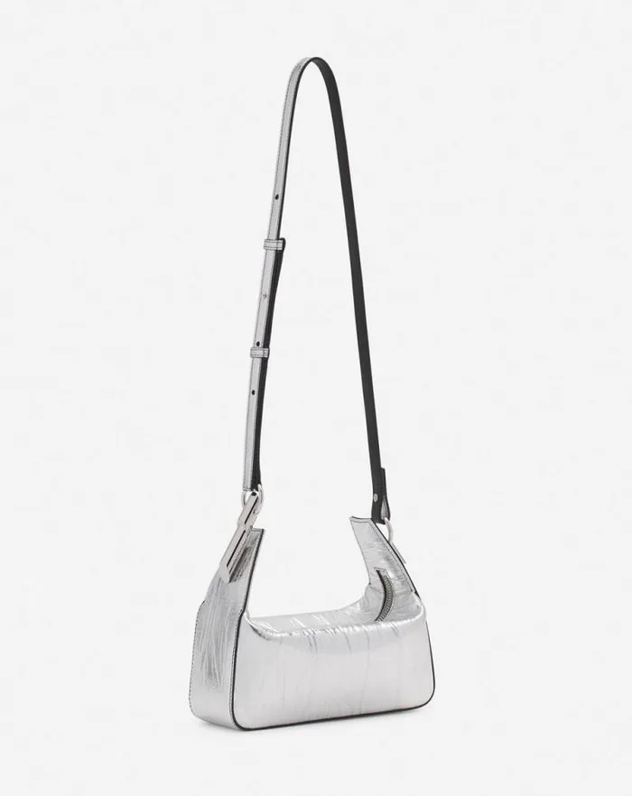 Women Lanvin Crossbody Bags and Shoulder Bags Haute Squence Clutch Bag In Metallic Leather Silver Women Lanvin Crossbody Bags and Shoulder Bags Haute Squence Clutch Bag In Metallic Leather Silver
