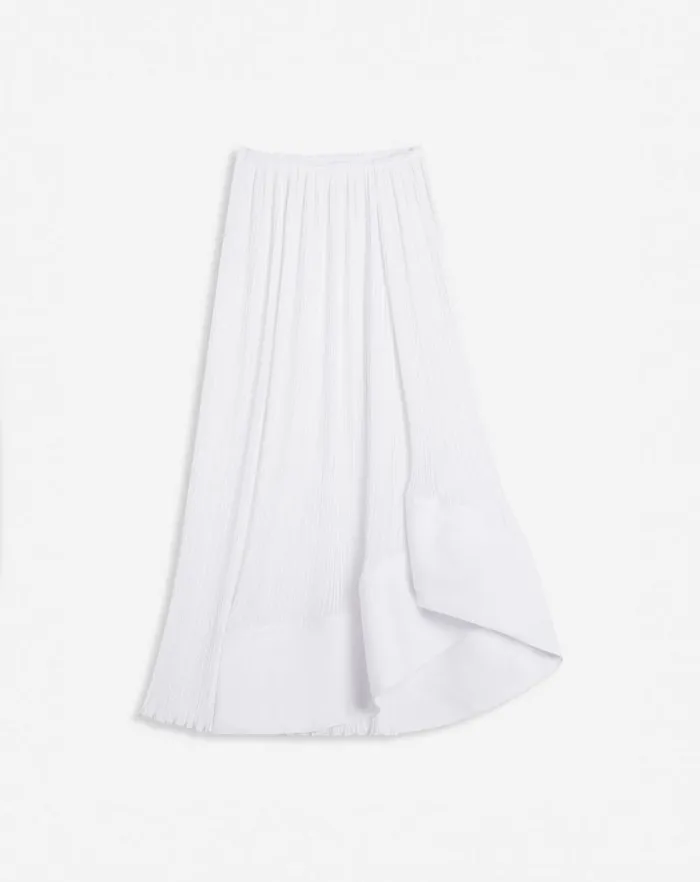 Women Lanvin Skirts and Shorts Pleated Midi Skirt Off White