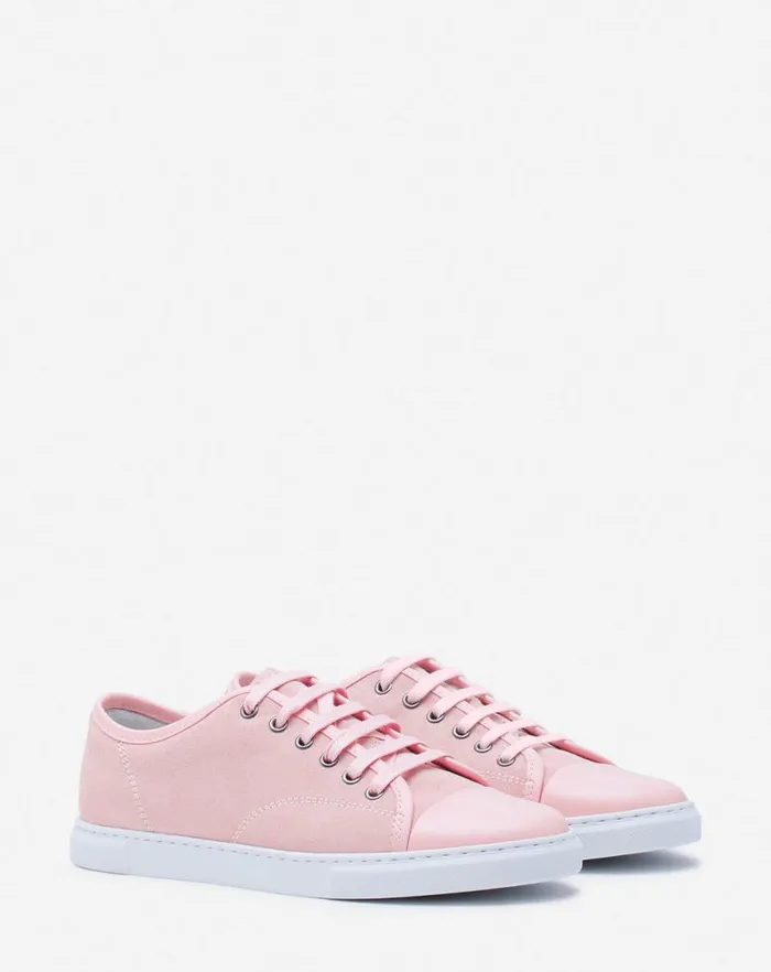 Women Lanvin Sneakers Dbb1 Leather And Suede Sneakers Pale Pink Women Lanvin Sneakers Dbb1 Leather And Suede Sneakers Pale Pink