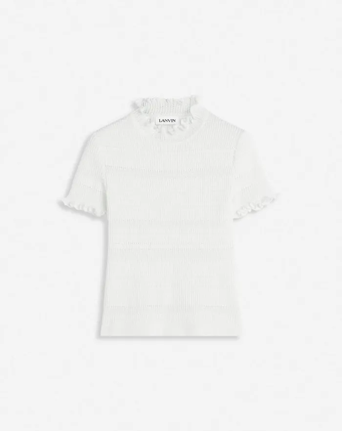 Women Lanvin Tops Cotton Top Ecru