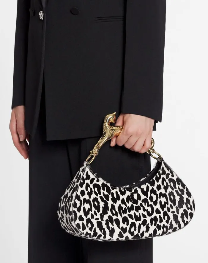 Women Lanvin Tote Bags and Top Handle Bags Hobo Cat Bolide Bag In Ponyeffect Leather Blackwhite Women Lanvin Tote Bags and Top Handle Bags Hobo Cat Bolide Bag In Ponyeffect Leather Blackwhite