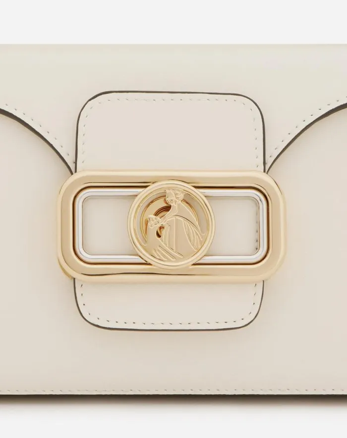 Women Lanvin Tote Bags and Top Handle Bags Pencil Cat Bag In Shiny Calfskin Leather And Rhinestones Ivory Women Lanvin Tote Bags and Top Handle Bags Pencil Cat Bag In Shiny Calfskin Leather And Rhinestones Ivory