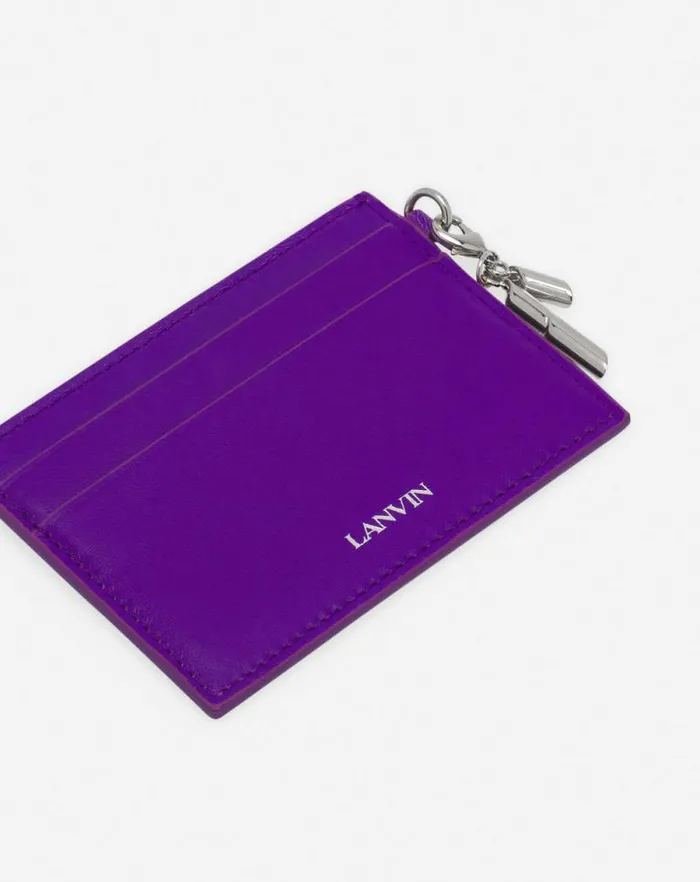 Women Lanvin Wallets and Small Leather Goods Squence Leather Cardholder Anemone Women Lanvin Wallets and Small Leather Goods Squence Leather Cardholder Anemone