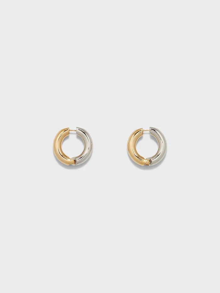 Women Laurie Large 18kt Gold And PalladiumPlated Hoop Earrings Aeyde Earrings