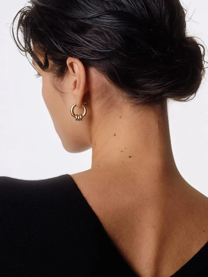 Women Lenny 18kt GoldPlated Hoop Earrings Aeyde Earrings