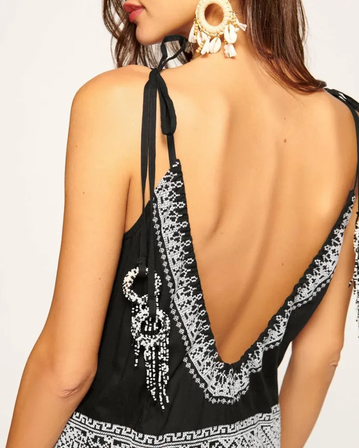 Women Lexie Coverup Maxi Dress Black Embroidered Ramy Brook Swimwear Women Lexie Coverup Maxi Dress Black Embroidered Ramy Brook Swimwear