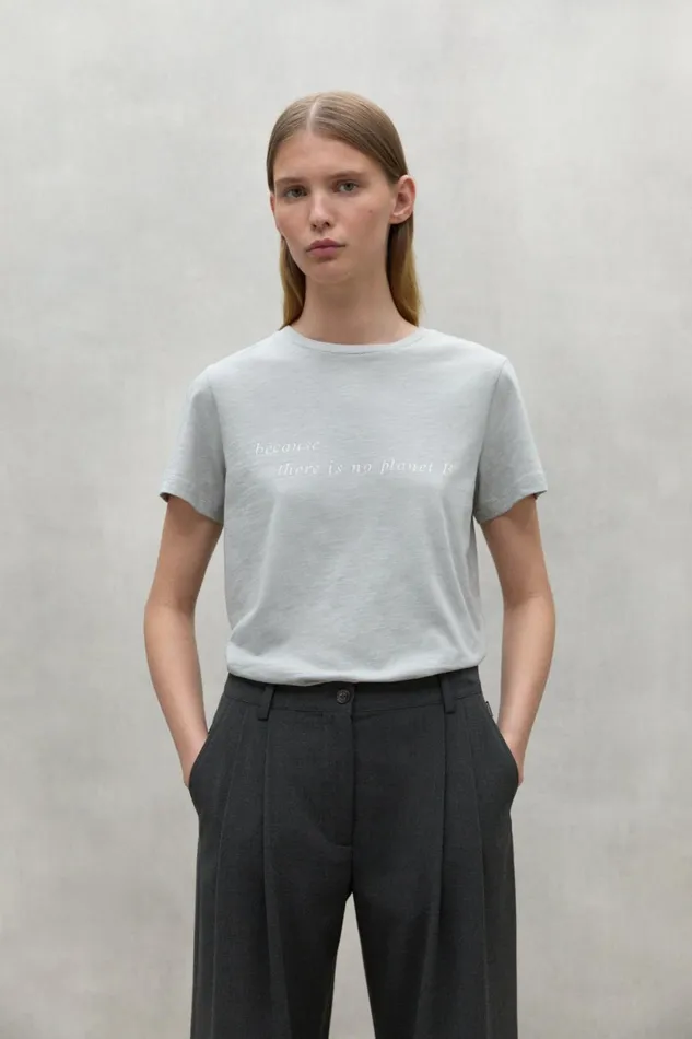 Women Light Grey Ucles TShirt Ecoalf TShirts