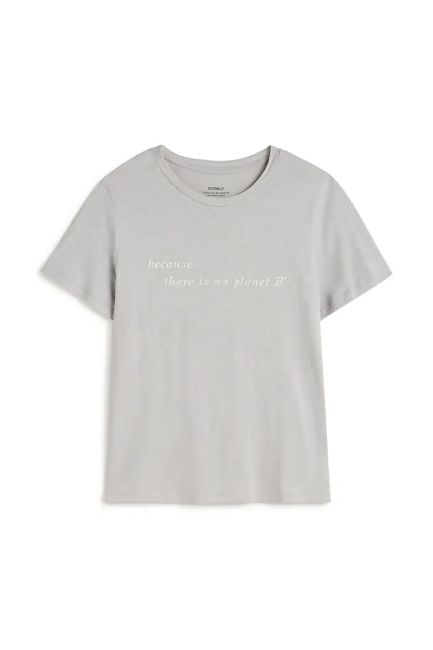 Women Light Grey Ucles TShirt Ecoalf TShirts