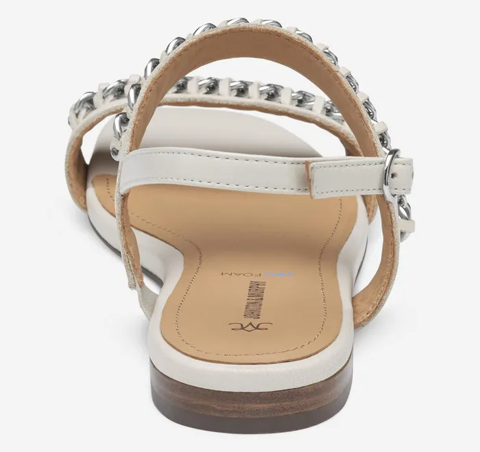 Women Lilly Chain Sandal Bone Glove Leather JohnstonandMurphy Sandals Women Lilly Chain Sandal Bone Glove Leather JohnstonandMurphy Sandals