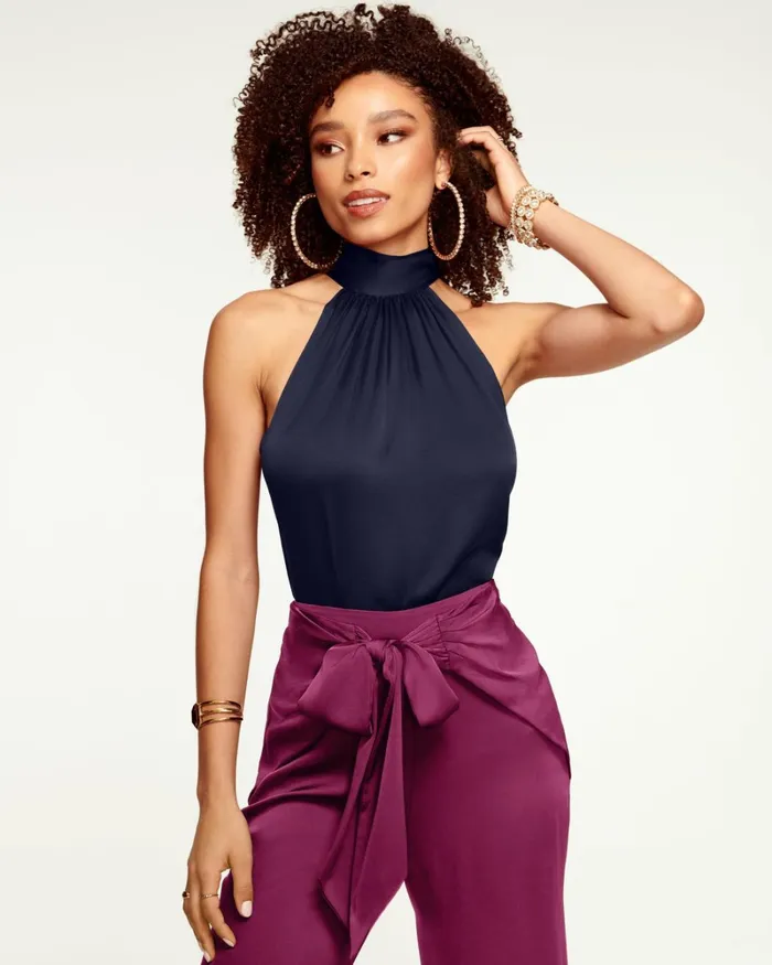 Women Lori High Neck Tank Top Black Ramy Brook Tops Women Lori High Neck Tank Top Black Ramy Brook Tops