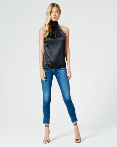 Women Lori High Neck Tank Top Black Ramy Brook Tops Women Lori High Neck Tank Top Black Ramy Brook Tops