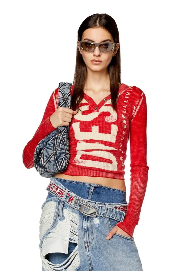 Women MArita Red Diesel Knitwear Women MArita Red Diesel Knitwear