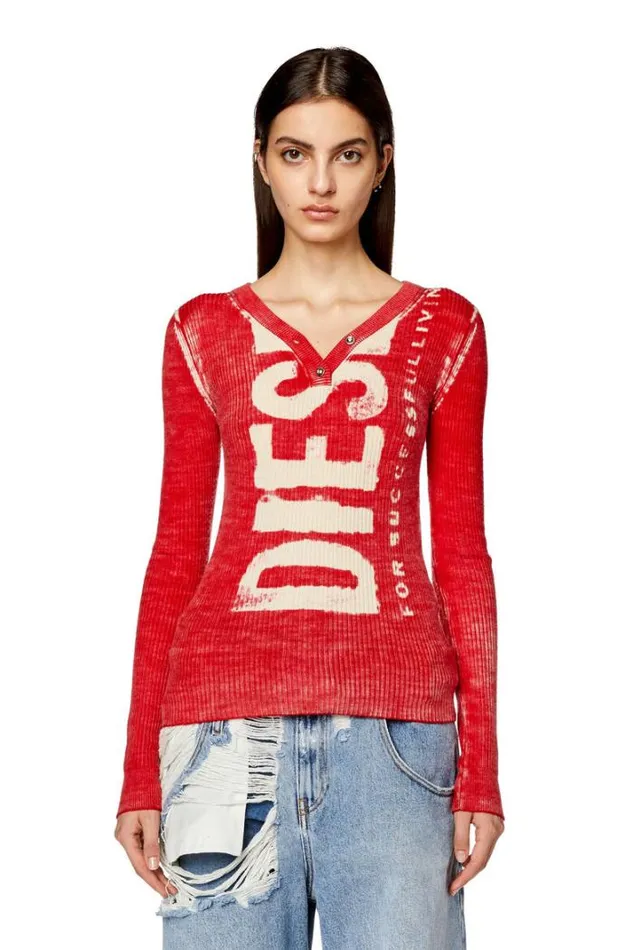 Women MArita Red Diesel Knitwear Women MArita Red Diesel Knitwear