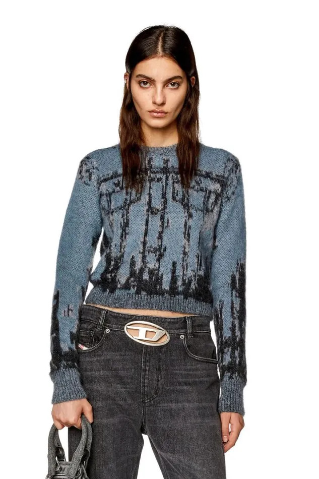 Women MSymi Blackblue Diesel Knitwear Women MSymi Blackblue Diesel Knitwear