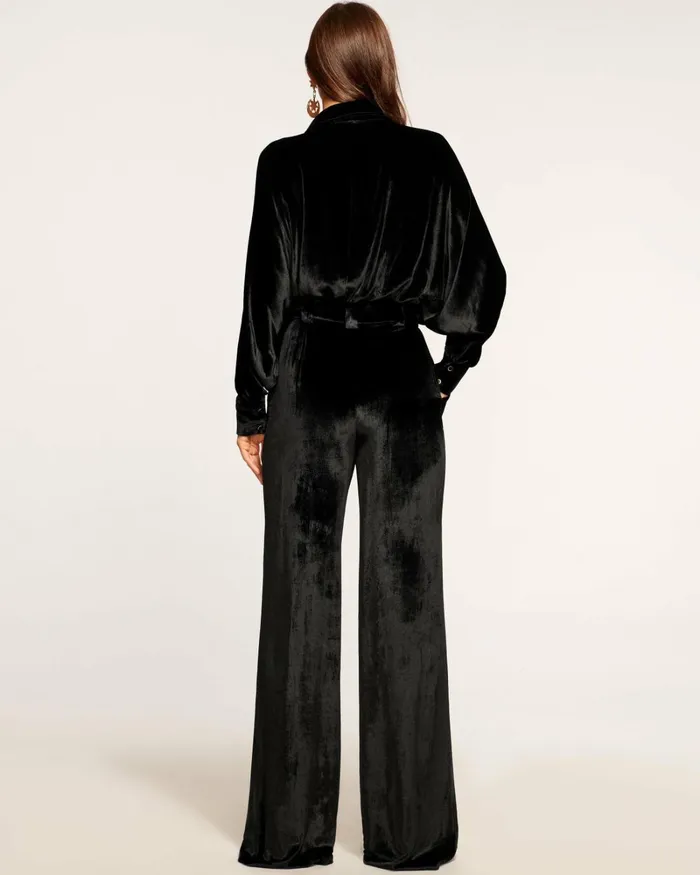 Women Marceline Velvet Pant Black Ramy Brook Pants Women Marceline Velvet Pant Black Ramy Brook Pants