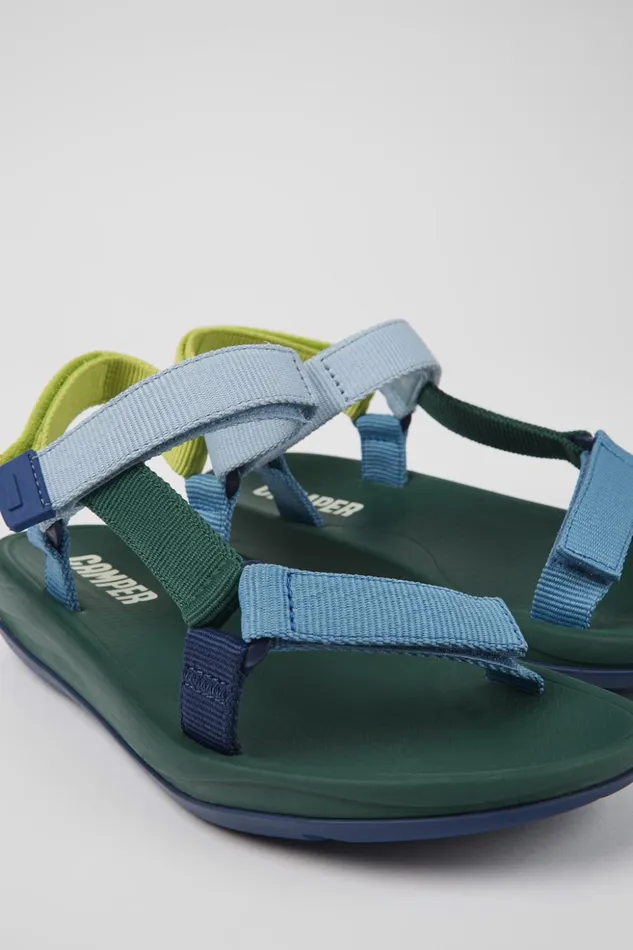 Women Match Multicolored Textile Sandals Camper Non Leather Shoes