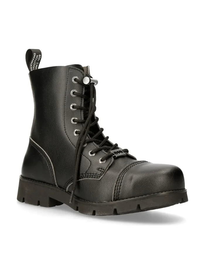 WomenMen Ankle Boot Black Ranger MRanger008cmtcV2 New Rock Boots WomenMen Ankle Boot Black Ranger MRanger008cmtcV2 New Rock Boots
