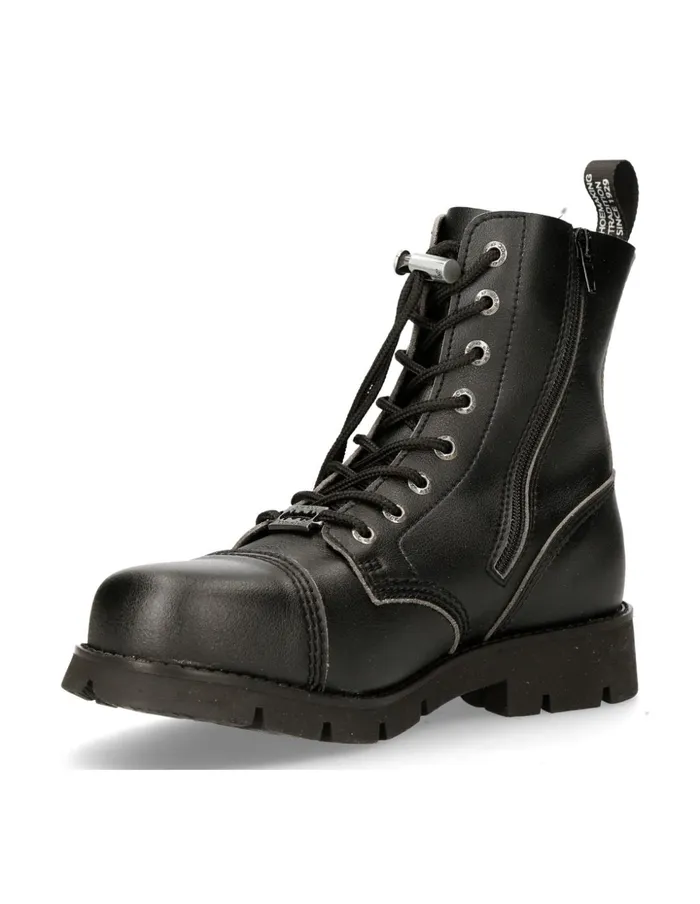 WomenMen Ankle Boot Black Ranger MRanger008cmtcV2 New Rock Boots WomenMen Ankle Boot Black Ranger MRanger008cmtcV2 New Rock Boots