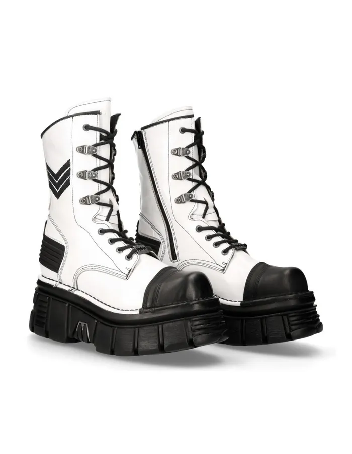 WomenMen Ankle Boot Tower MTank009C8 New Rock Boots
