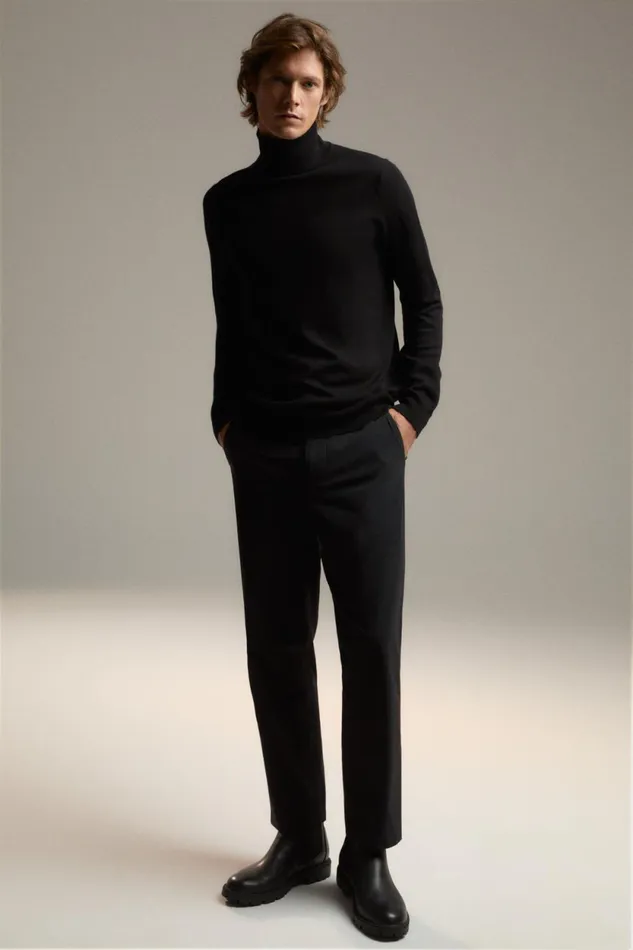 WomenMen Black Prisma Trousers Ecoalf Onepointzero