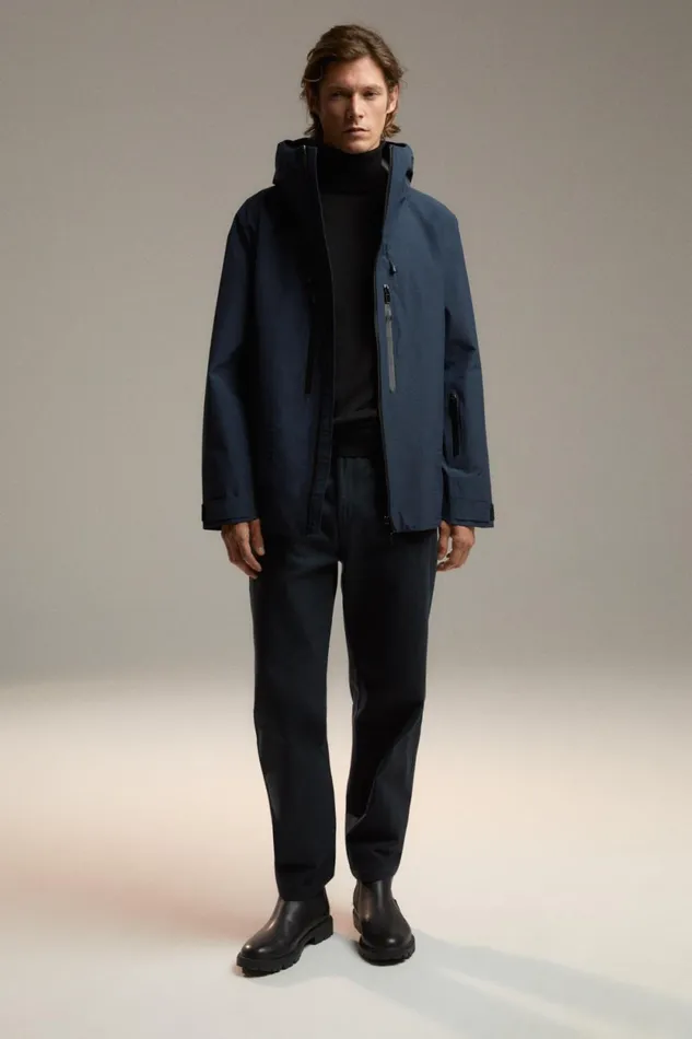WomenMen Blue Crestone Jacket Ecoalf Onepointzero