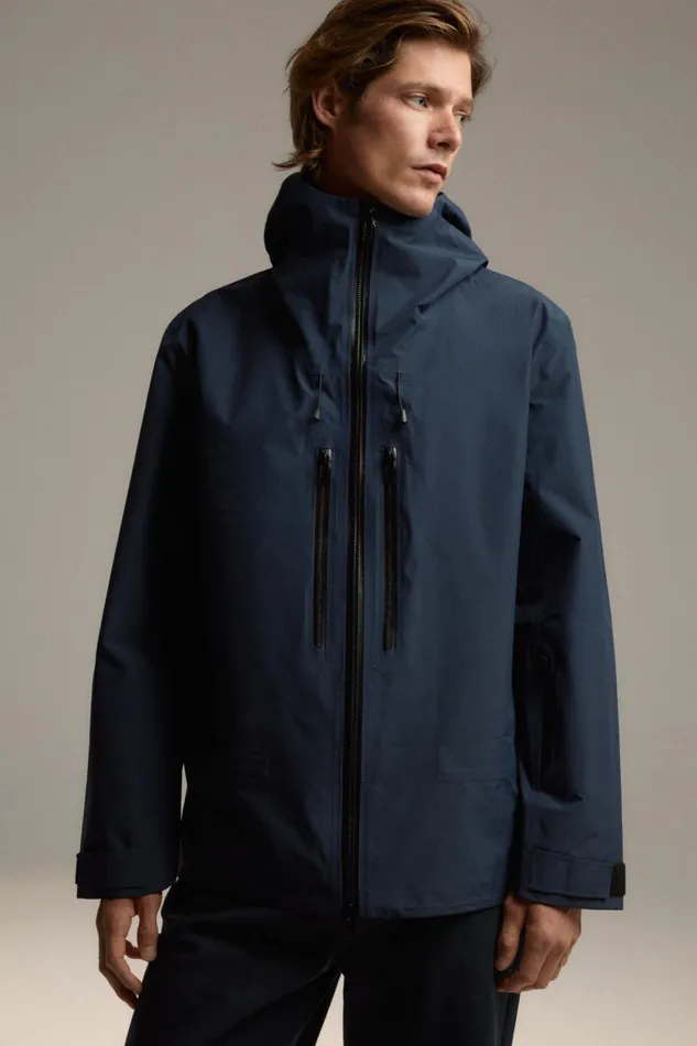 WomenMen Blue Crestone Jacket Ecoalf Onepointzero