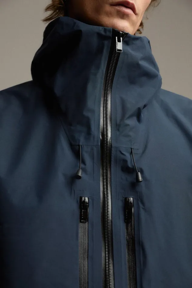 WomenMen Blue Crestone Jacket Ecoalf Onepointzero