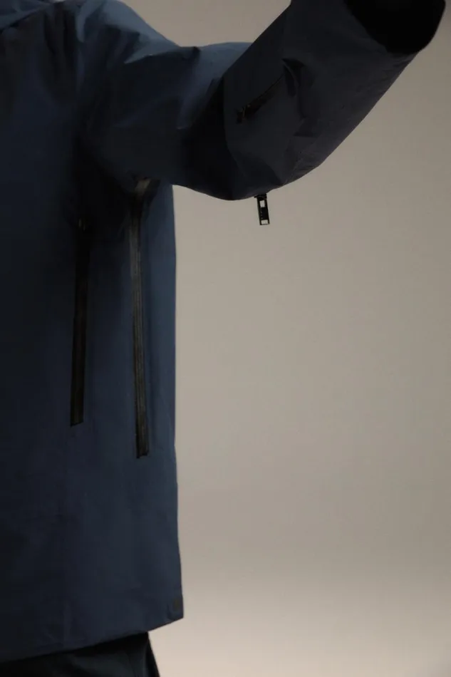 WomenMen Blue Crestone Jacket Ecoalf Onepointzero