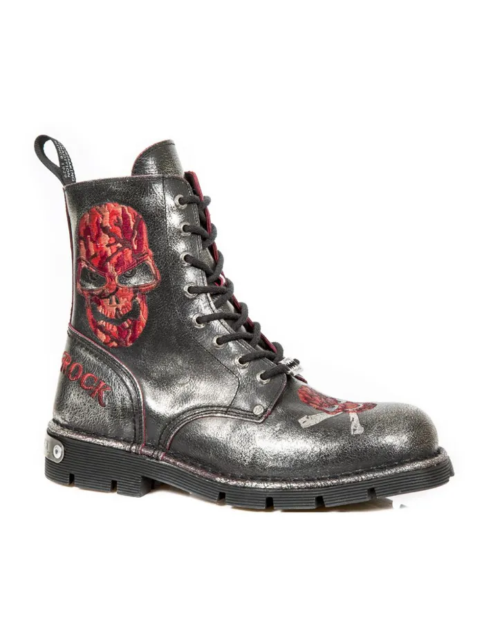 WomenMen Boot Metallic MNewmili85C7 New Rock Boots