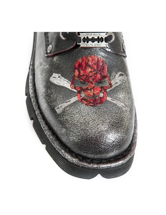 WomenMen Boot Metallic MNewmili85C7 New Rock Boots WomenMen Boot Metallic MNewmili85C7 New Rock Boots