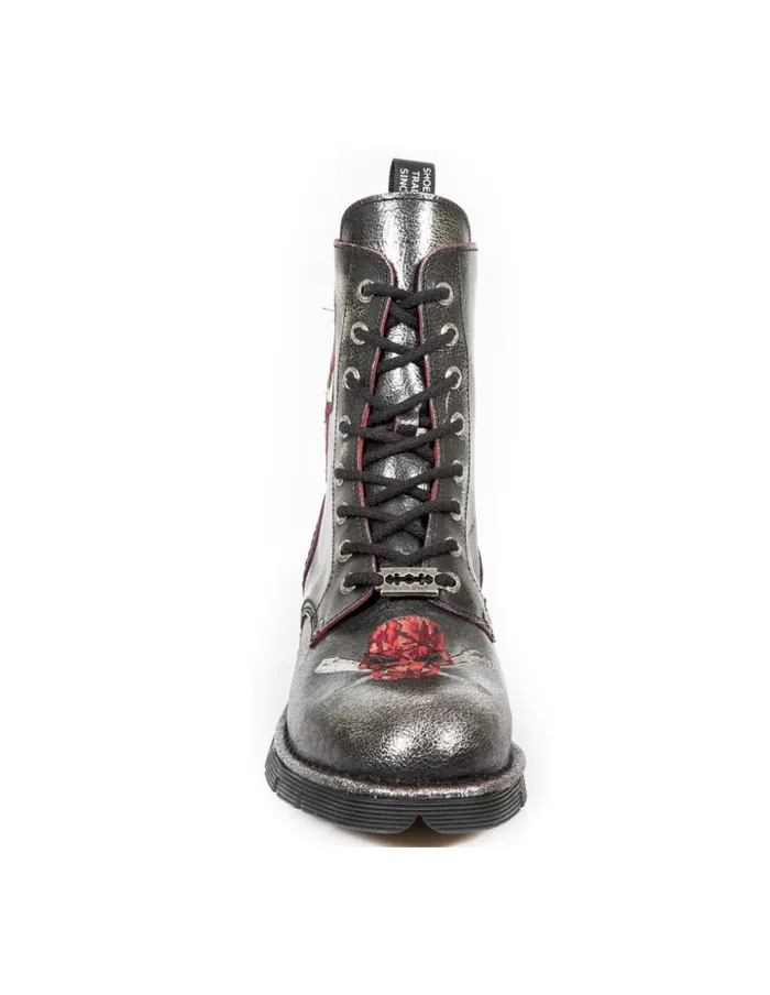 WomenMen Boot Metallic MNewmili85C7 New Rock Boots WomenMen Boot Metallic MNewmili85C7 New Rock Boots