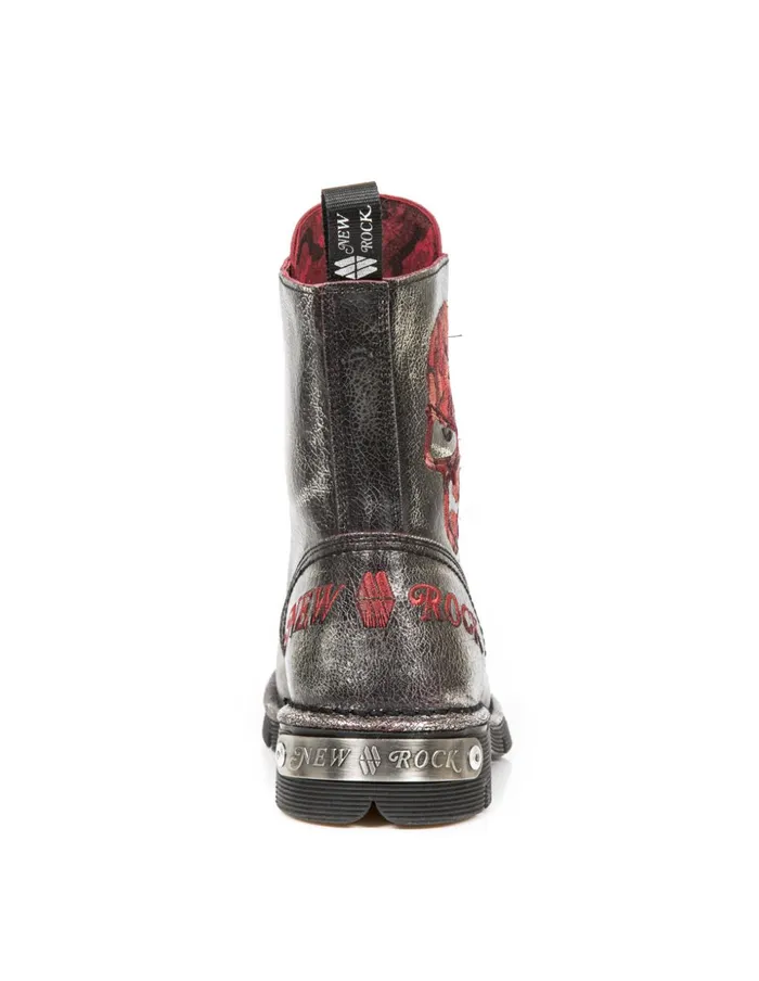 WomenMen Boot Metallic MNewmili85C7 New Rock Boots WomenMen Boot Metallic MNewmili85C7 New Rock Boots