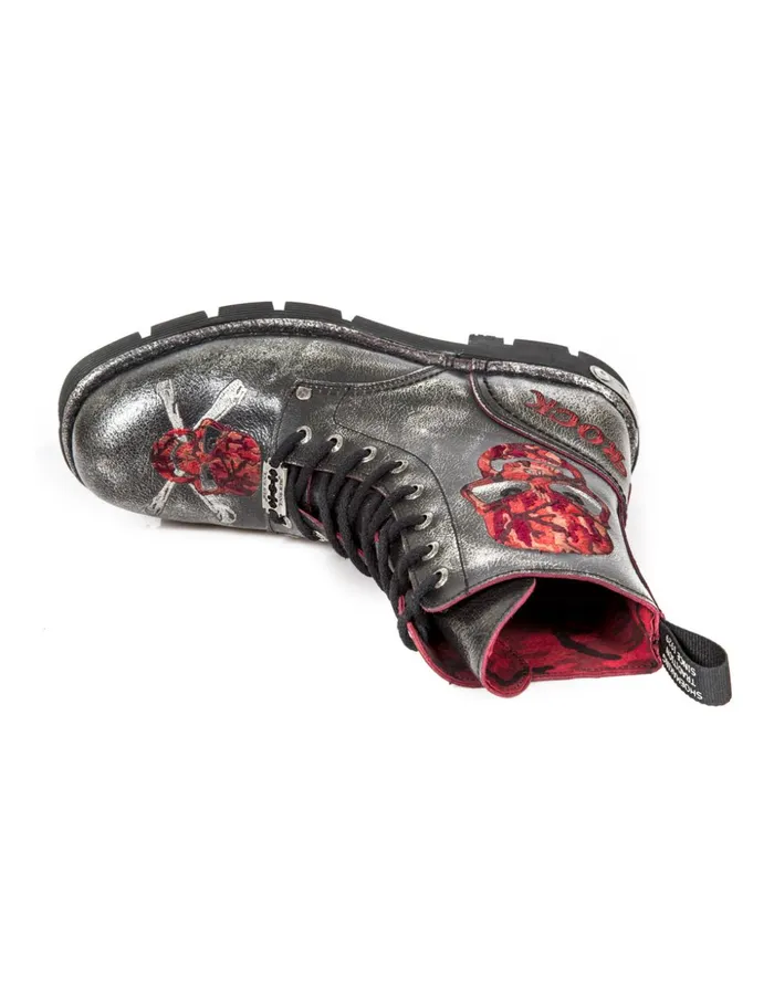 WomenMen Boot Metallic MNewmili85C7 New Rock Boots WomenMen Boot Metallic MNewmili85C7 New Rock Boots