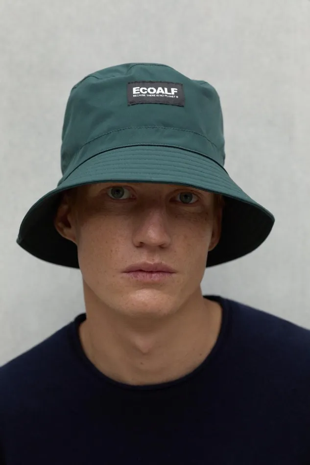 WomenMen Dark Green Fisher Bas Hat Ecoalf Hats And Scarves