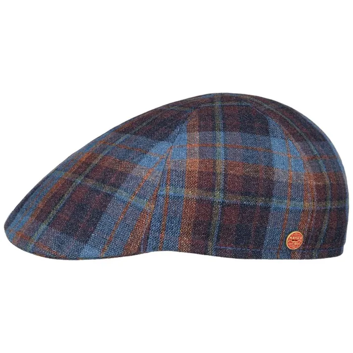 WomenMen Flat Caps Mayser Paddy New Check Flatcap Blue