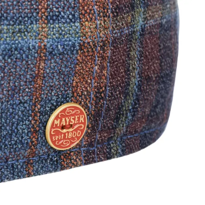 WomenMen Flat Caps Mayser Paddy New Check Flatcap Blue WomenMen Flat Caps Mayser Paddy New Check Flatcap Blue