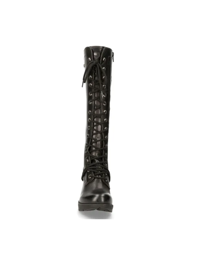 WomenMen High Boot Black Trail MTr005S1 New Rock High Boots WomenMen High Boot Black Trail MTr005S1 New Rock High Boots
