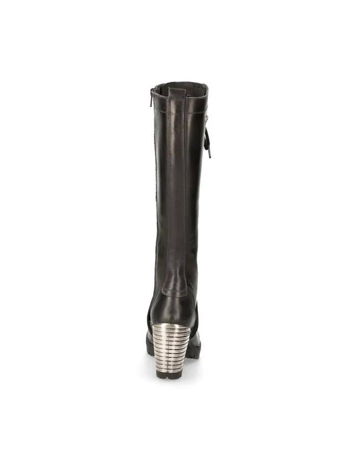 WomenMen High Boot Black Trail MTr005S1 New Rock High Boots WomenMen High Boot Black Trail MTr005S1 New Rock High Boots