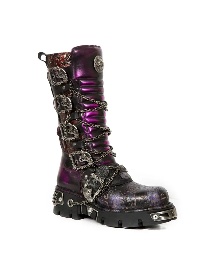 WomenMen High Boot Metallic M1013Cz69 New Rock High Boots WomenMen High Boot Metallic M1013Cz69 New Rock High Boots