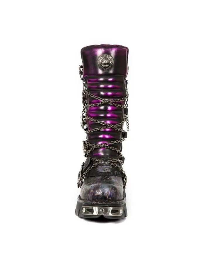 WomenMen High Boot Metallic M1013Cz69 New Rock High Boots WomenMen High Boot Metallic M1013Cz69 New Rock High Boots