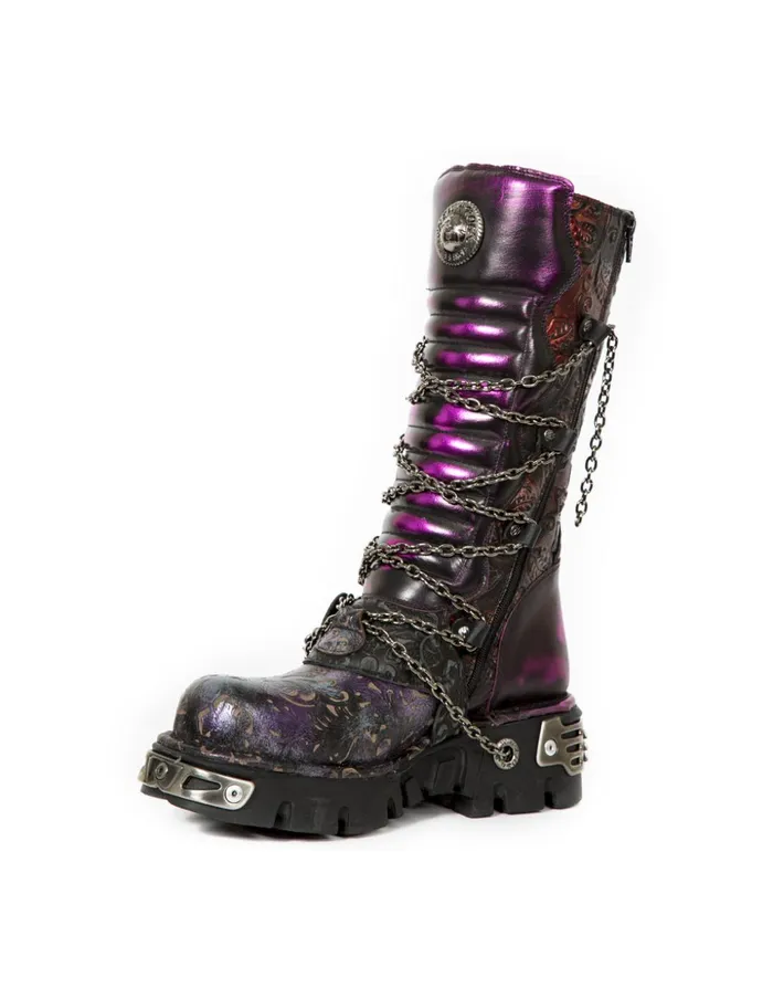 WomenMen High Boot Metallic M1013Cz69 New Rock High Boots WomenMen High Boot Metallic M1013Cz69 New Rock High Boots