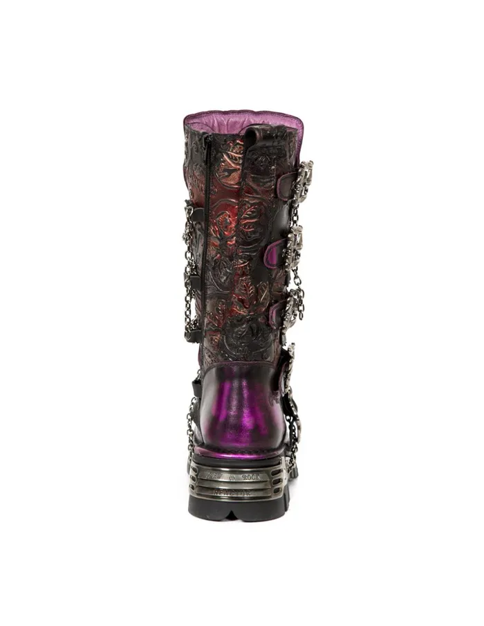 WomenMen High Boot Metallic M1013Cz69 New Rock High Boots WomenMen High Boot Metallic M1013Cz69 New Rock High Boots